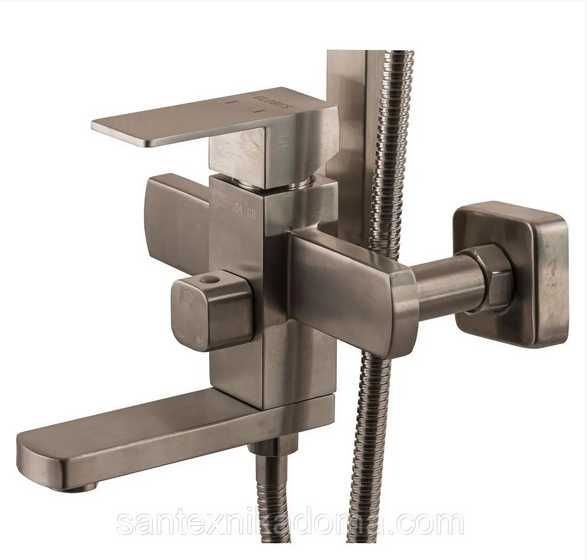 Душевая система Globus Lux Kubus с тропическим душем нержавеющей стали