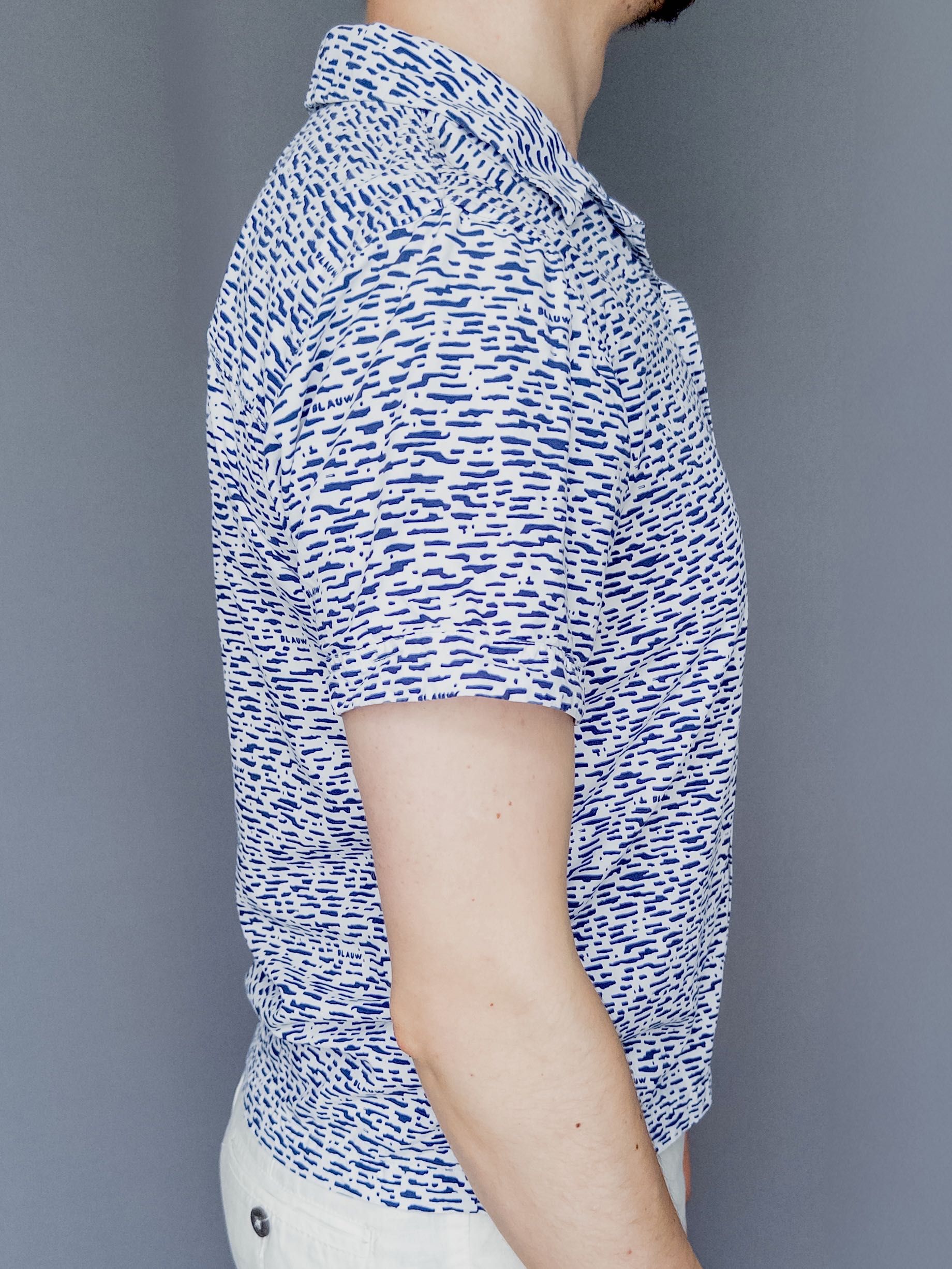 Scotch&Soda, koszula kubańska z wiskozy, wzór (Amsterdam Blauw), roz S