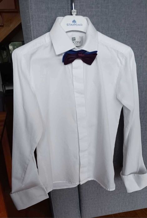 elegancka koszula chłopięca do spinek do komunii MARCONI
