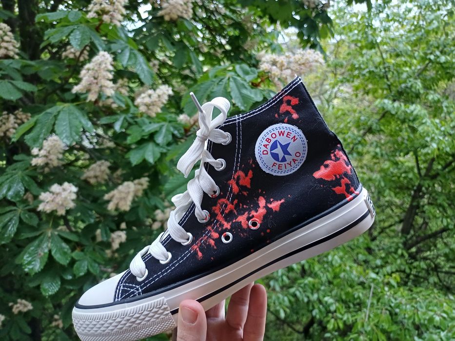 Кеди з принтом Токійський гуль