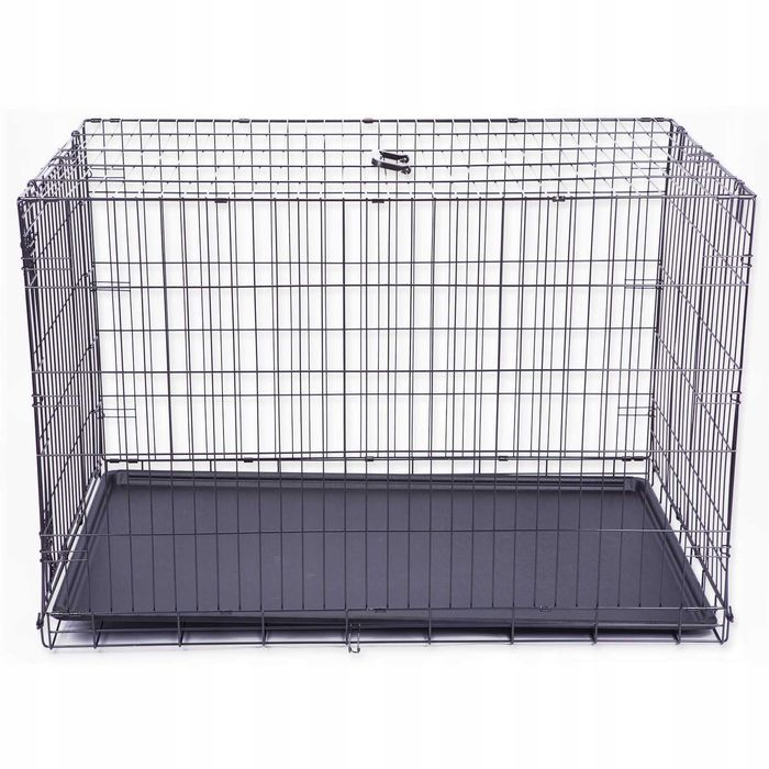 DOG FANTASY klatka kennelowa metalowy kojec 122x84x76cm PIES