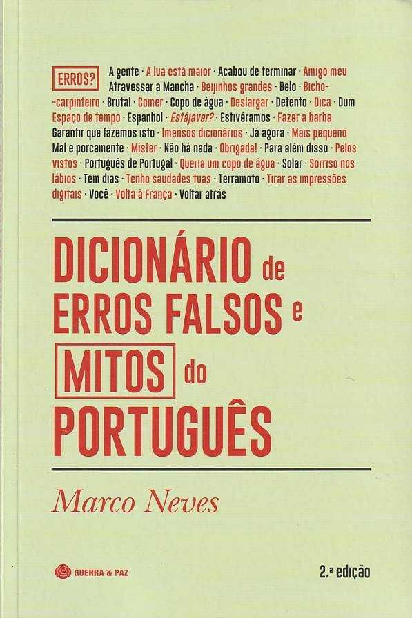 Dicionário de erros falsos e mitos do português-Marco Neves