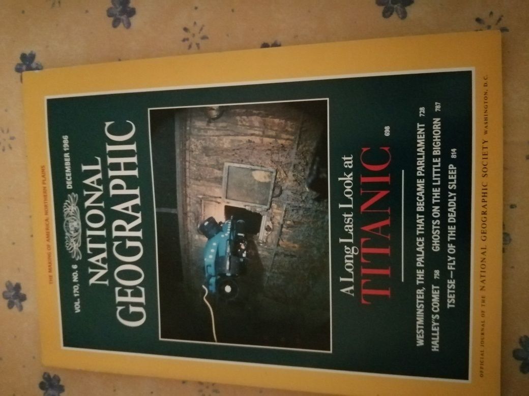 Vendo revista National Geographic edição Dezembro 1986 Titanic