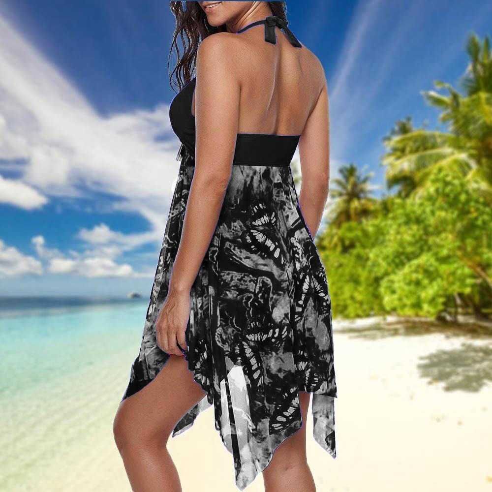 Bikini Tankini Damski Strój Kąpielowy Szorty Sukienka Kostium 4XL