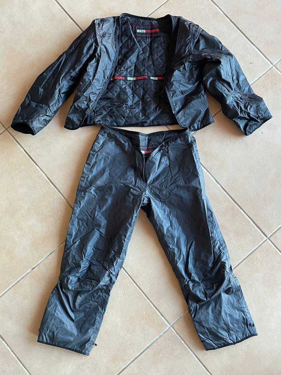 Feminina moto roupa XS casaco + calça (verão / vento / chuva)