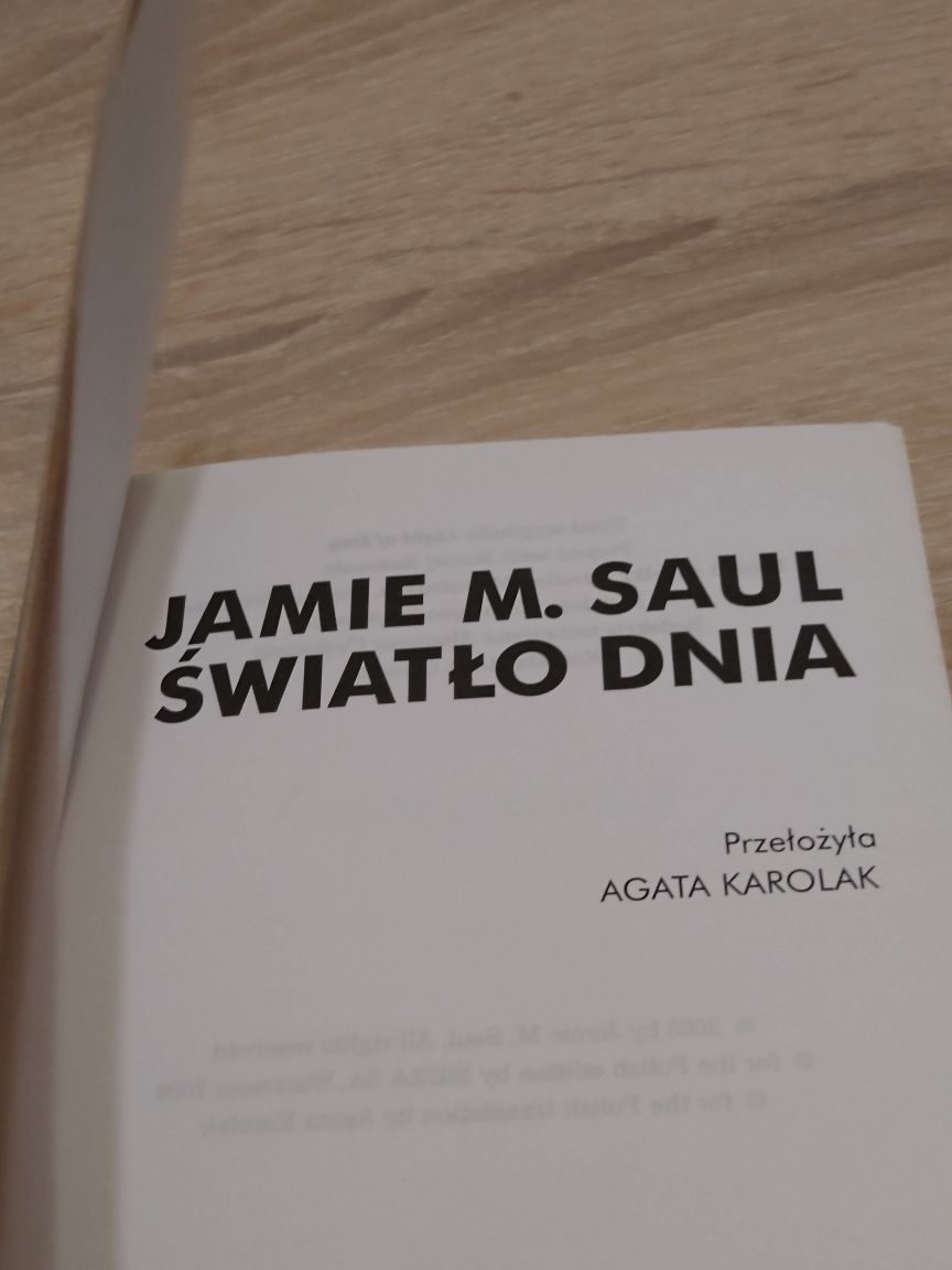 Książka $wiatlo Dnia Jamie M Saul