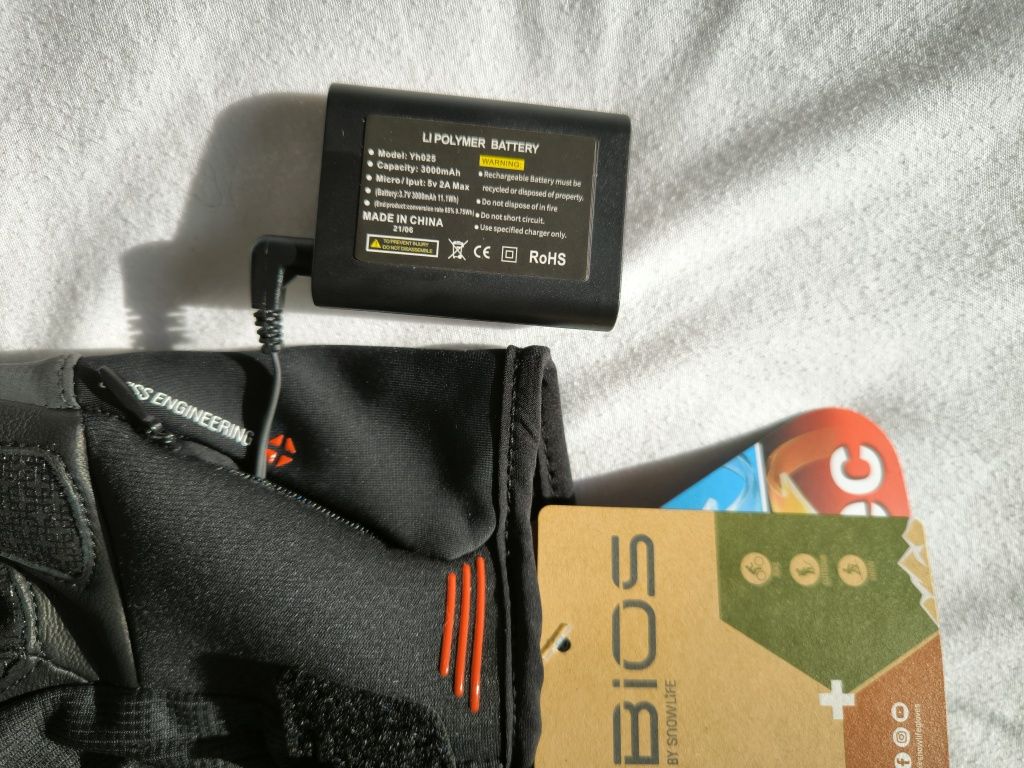 BIOS by snowlife szwajcarskie rękawice podgrzewane na narty / rower