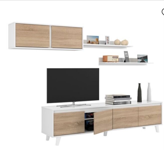 Móvel de parede + 2 prateleiras+ móvel TV