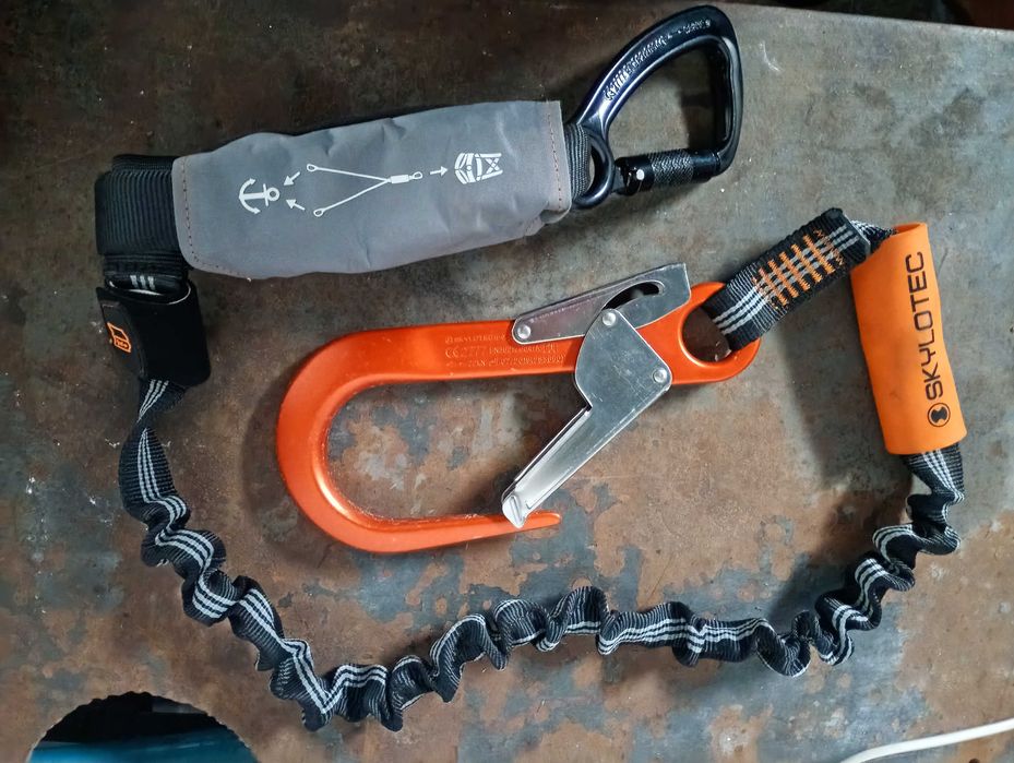 Lonża asekuracyjna i linka pozycjonująca do prac na wysokości