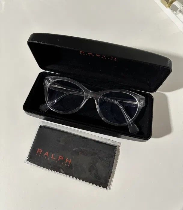 Oprawki okulary transparentne ralph lauren szkła hoya korekcyjne