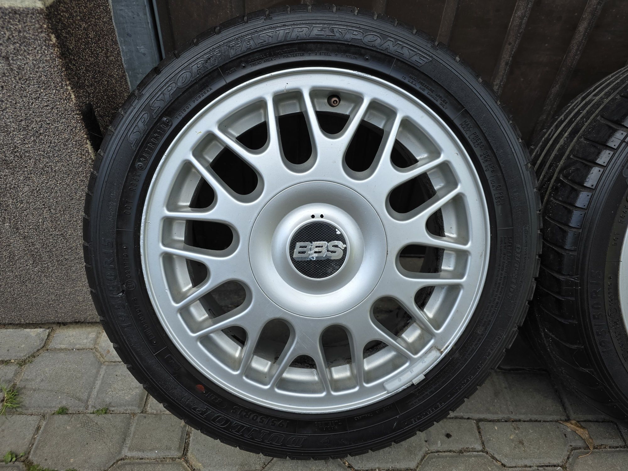 Felgi z oponami 195/50R15 BBS Golf 3 GT MK1 MK2 Jetta Polo Lupo