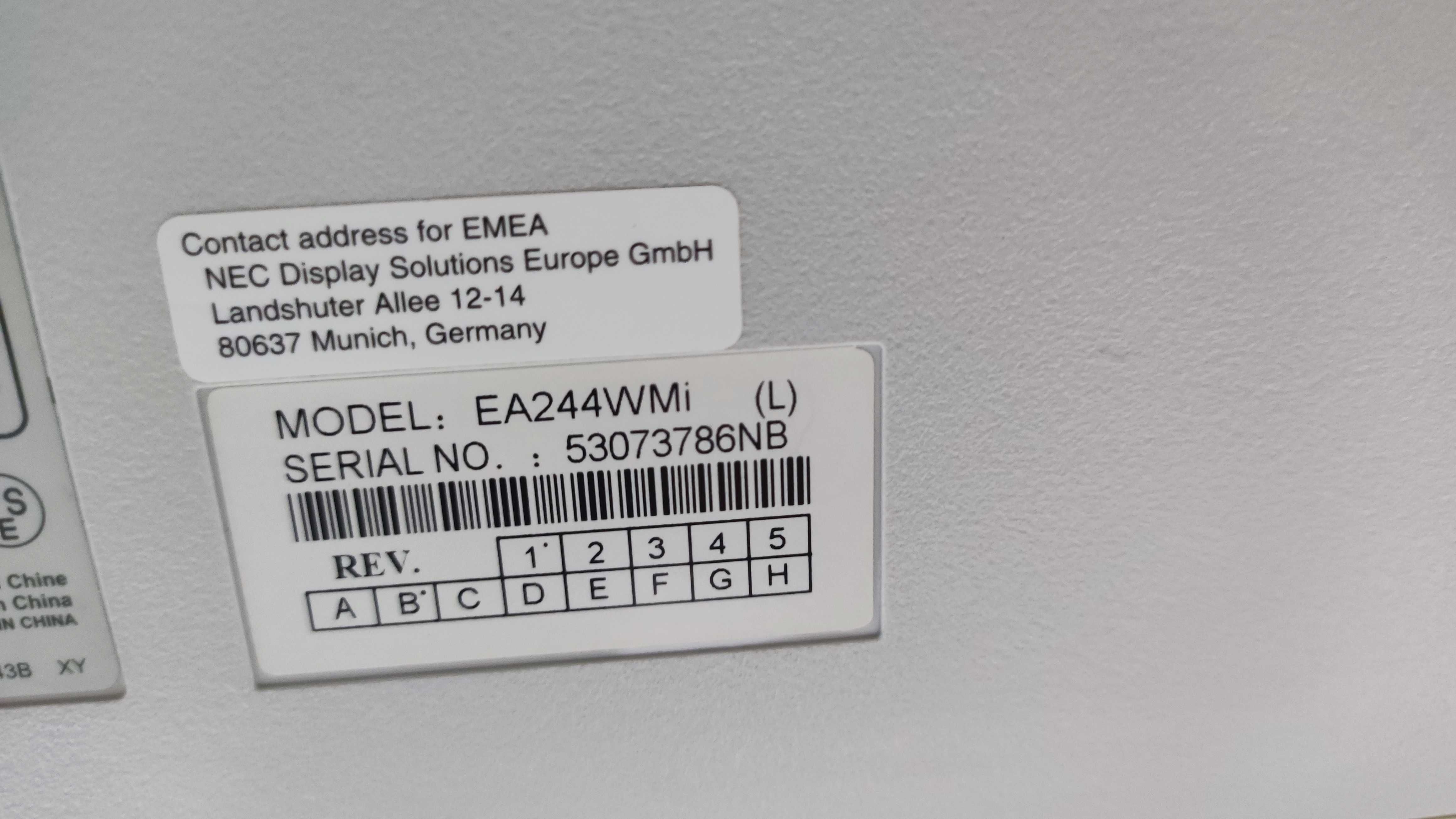 Monitor NEC ea244wmi 24" stan bardzo dobry