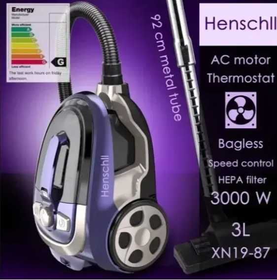 Колбовий  пилосос henschell XN 1989 без мішковий потужний порохотяг