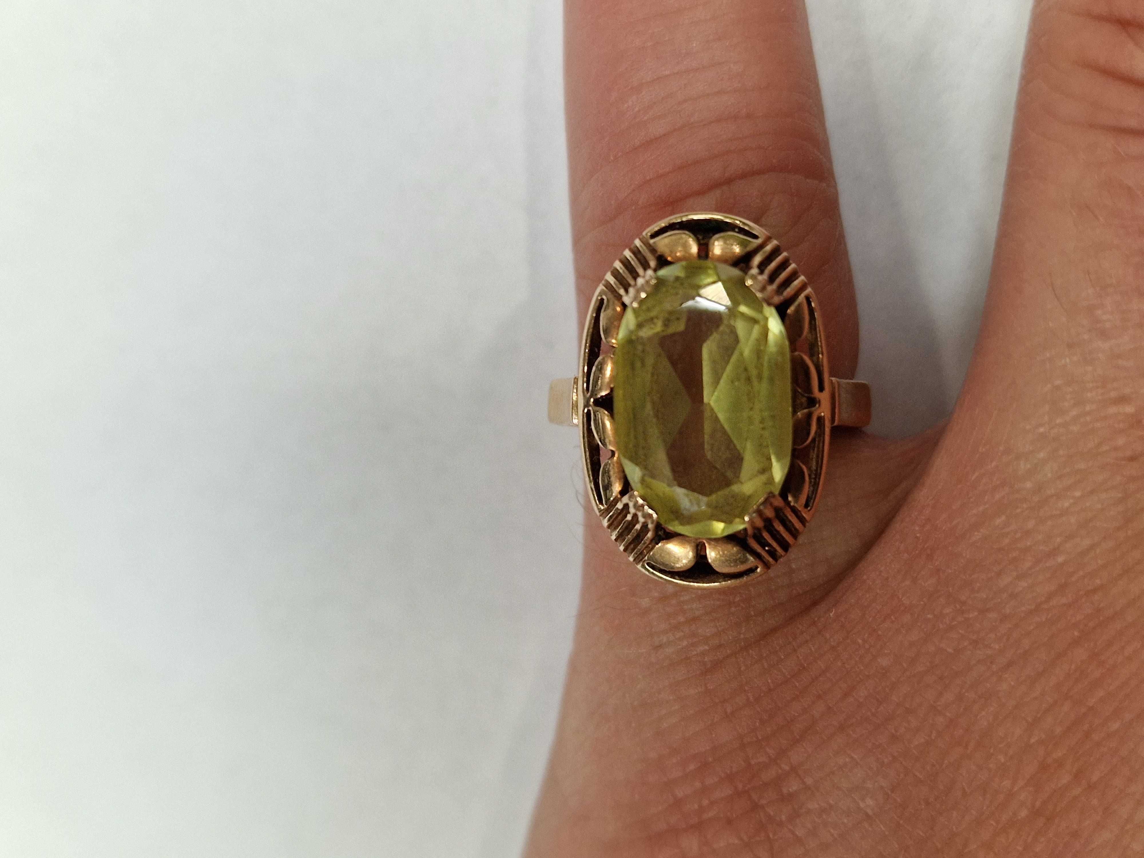 WARMET! Złoty pierścionek/ 585/ 6.56 gram/ R14/ Oliwin/ Warszawa 63-86