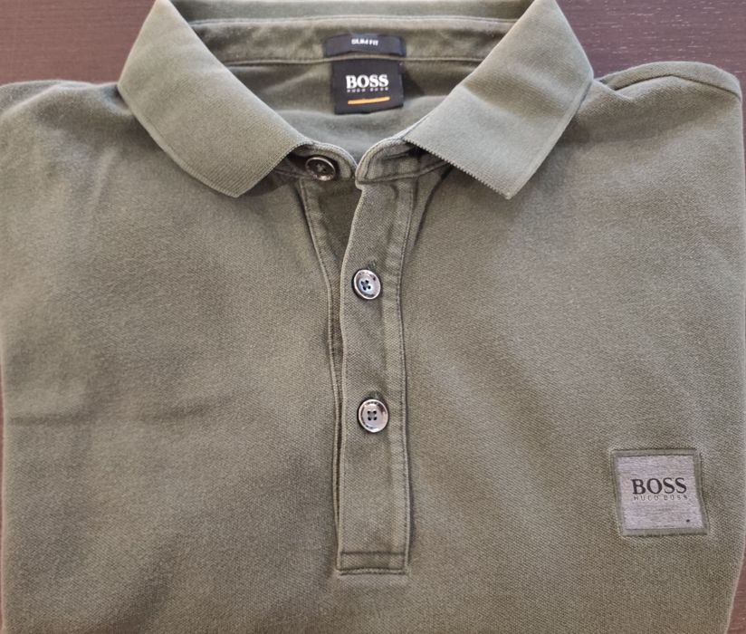 Polo verde caqui Hugo Boss