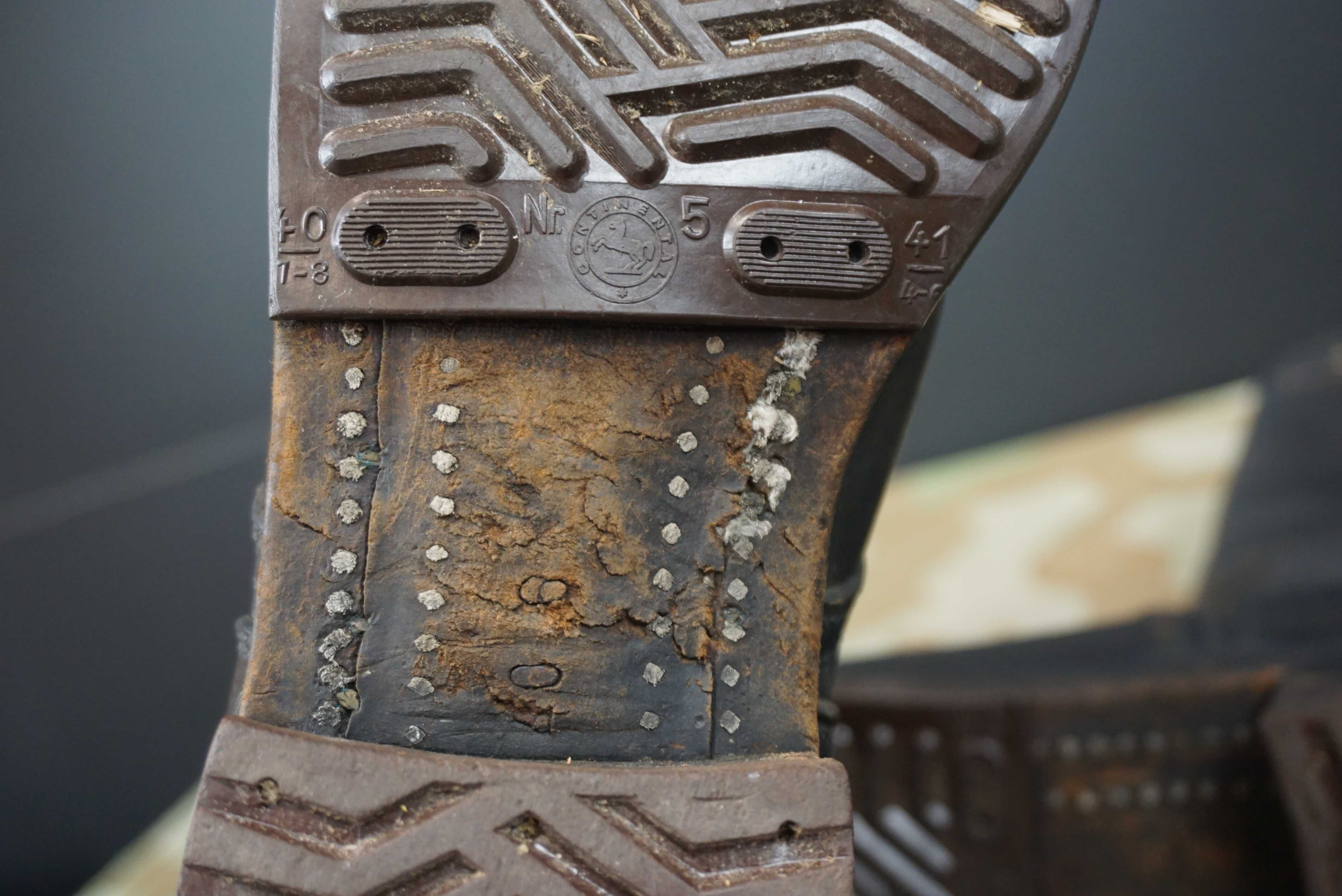 Buty skórzane oficerki Bundeswehra Knobelbecher Schaftstiefel lata50te