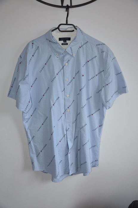 koszula Tommy Hilfiger r. XXL błękitna