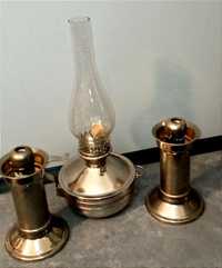 Stara lampa naftowa świeczniki