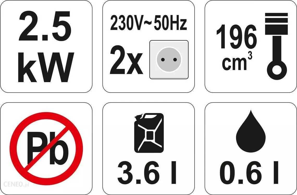 AGREGAT Prądotwórczy YATO YT-85453 2,7 kW AVR 4-SUW - Nowe, Okazja !