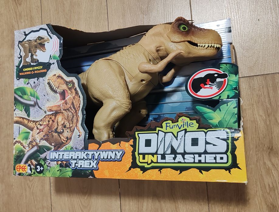 Dinozaur interaktywny T-rex Dino chodzi ryczy NOWY unleashed