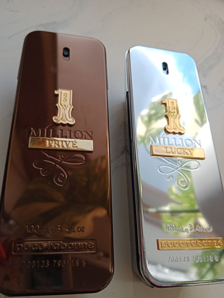 Flakon po perfumach 2 flakony puste 1 Million Lucky Prive kolekcja