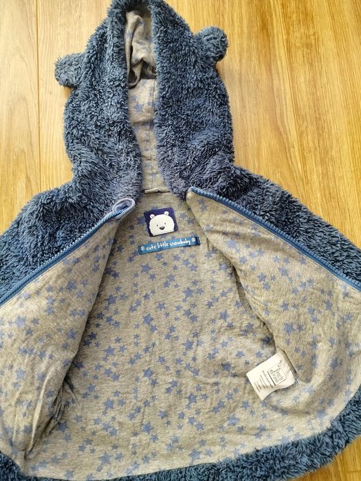 Bluza ciepła miś z uszkami 92