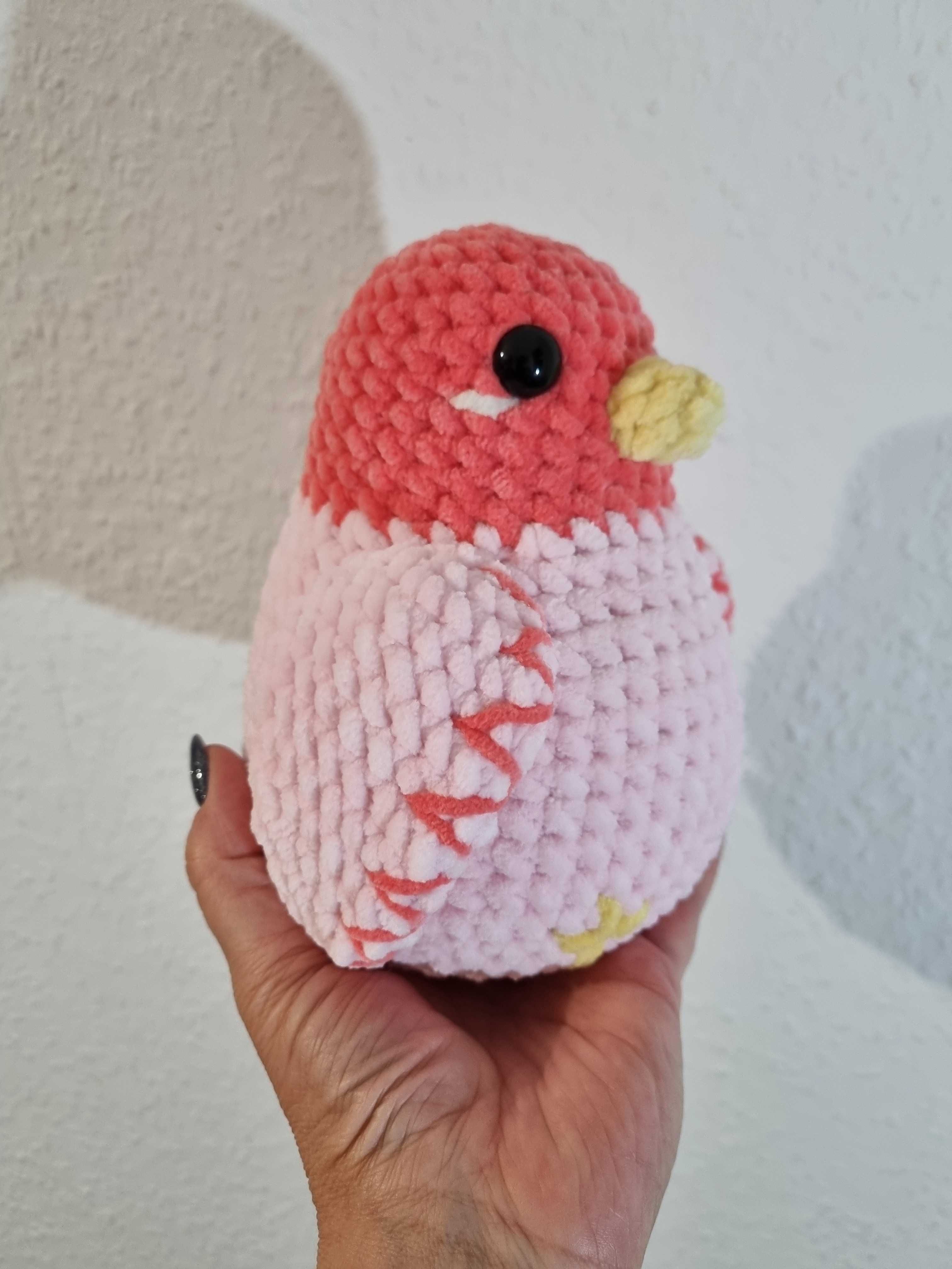 Gołąbek na szydełku,przytulanka,handmade