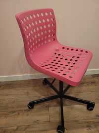 IKEA SPORREN krzesło obrotowe regulowane różowy czarny