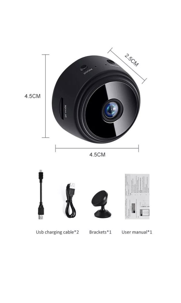 Mini camara funciona por Wi-fi