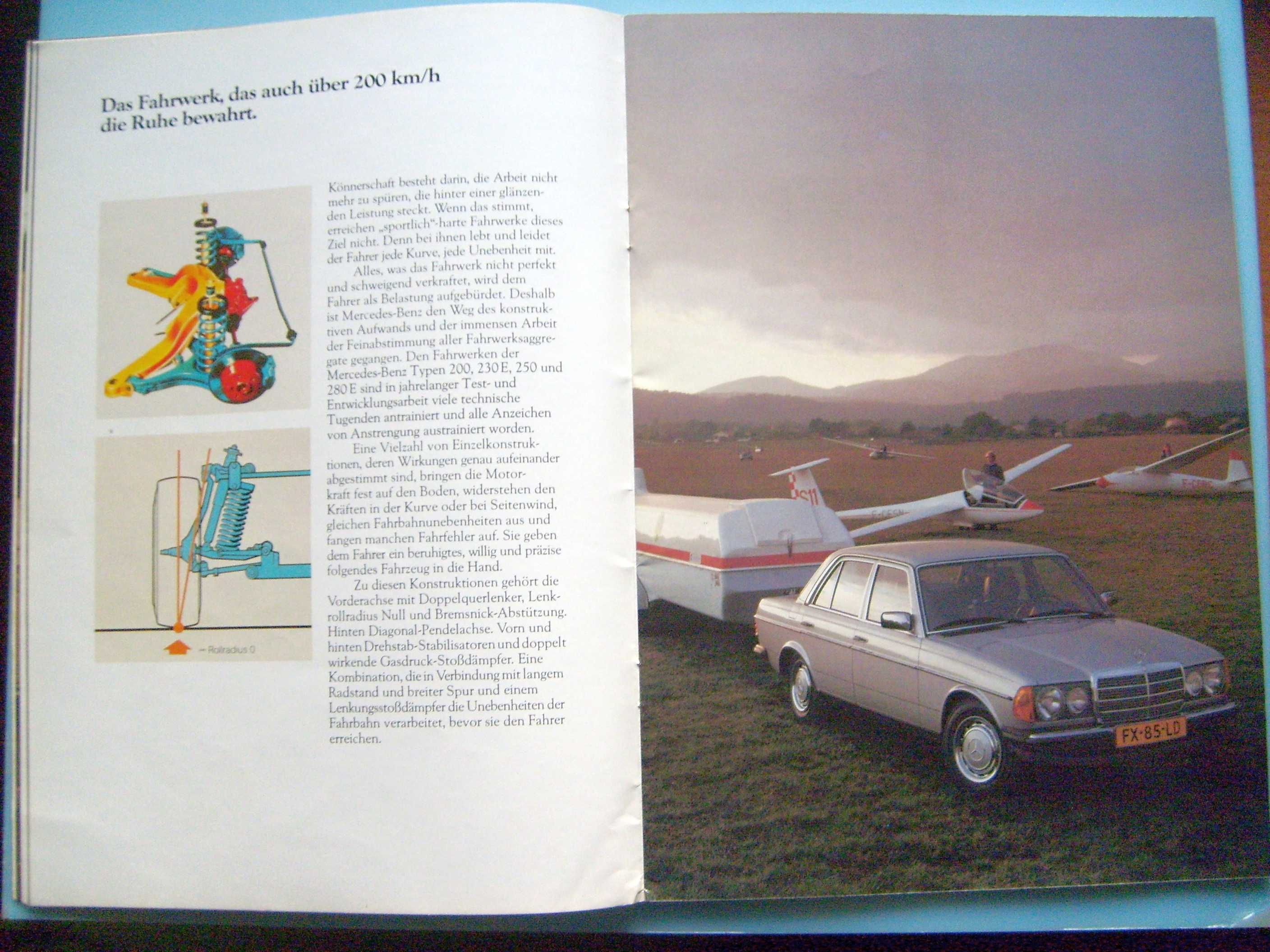 MERCEDES - BENZ W123 Benzyna 200 - 280 E / 1982 * prospekt 44 strony