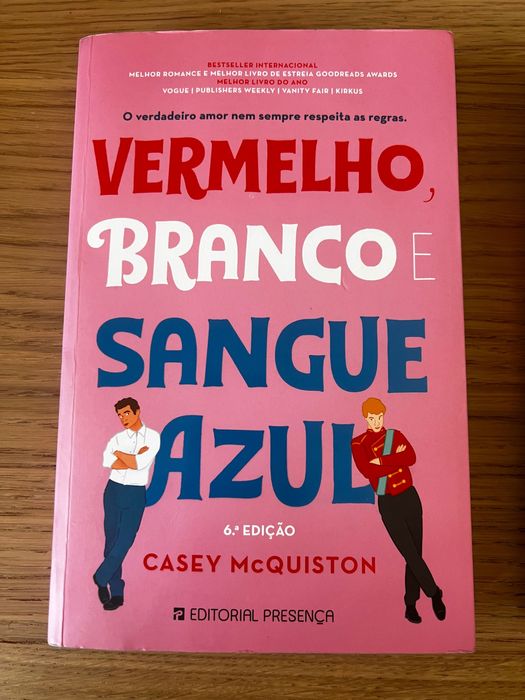 Livro - Vermelho, branco e sangue azul