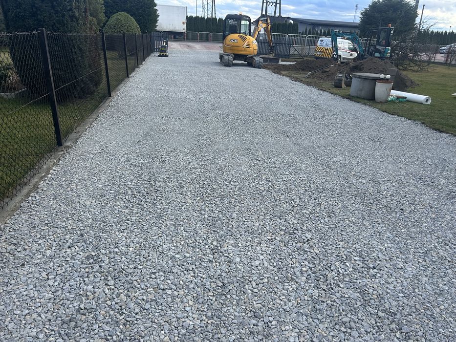 Budowa dróg dojazdowych leśnych parkingów placów utwardzenie kruszywa