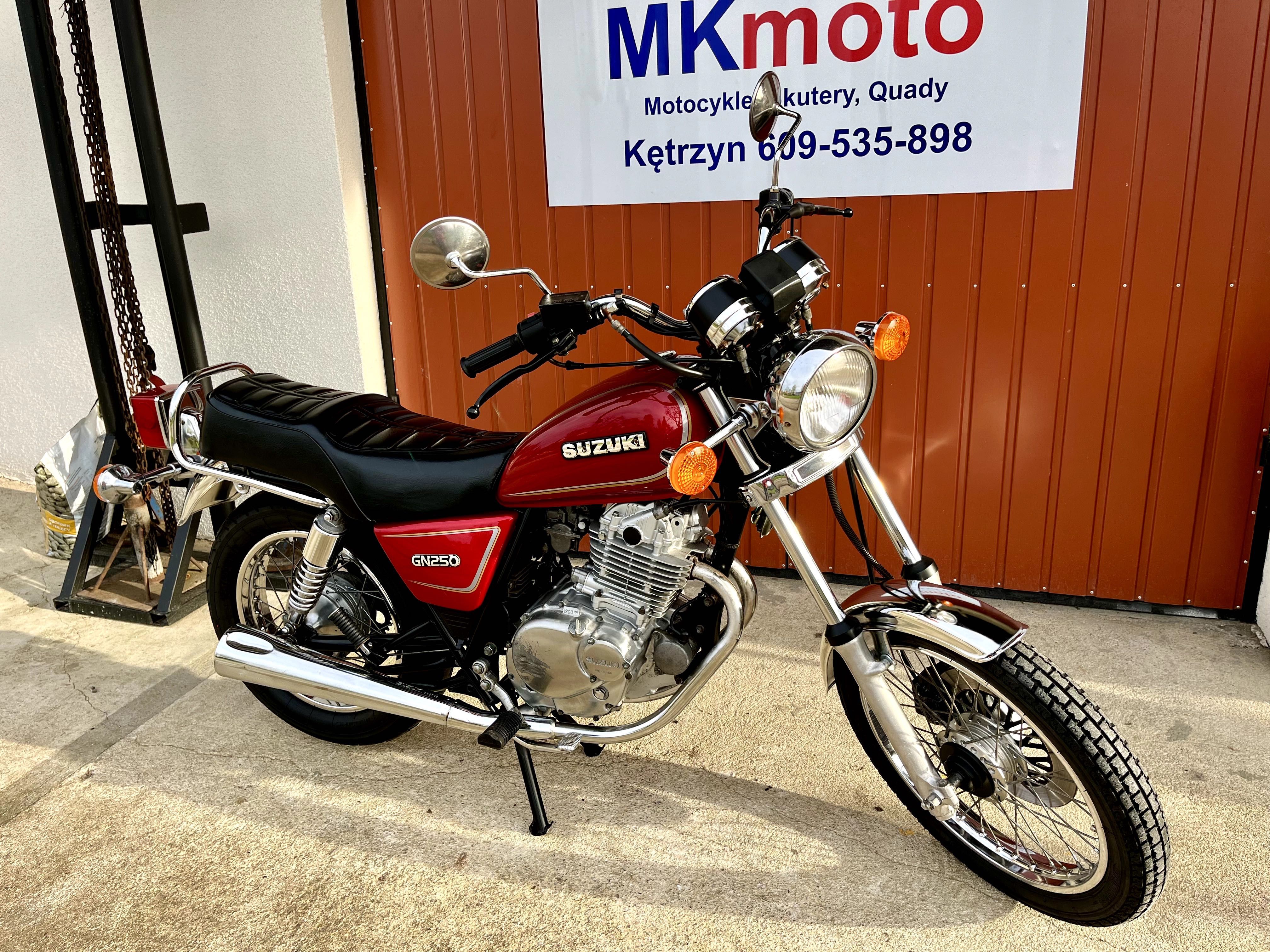 Suzuki GN 250 Mega Stan Bezwypadkowy Niemcy Raty Transport MKmoto