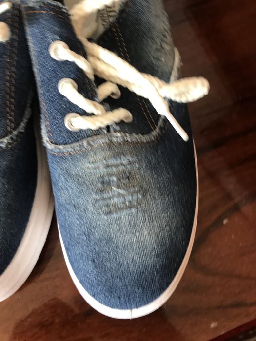 Мокасины джинсовые