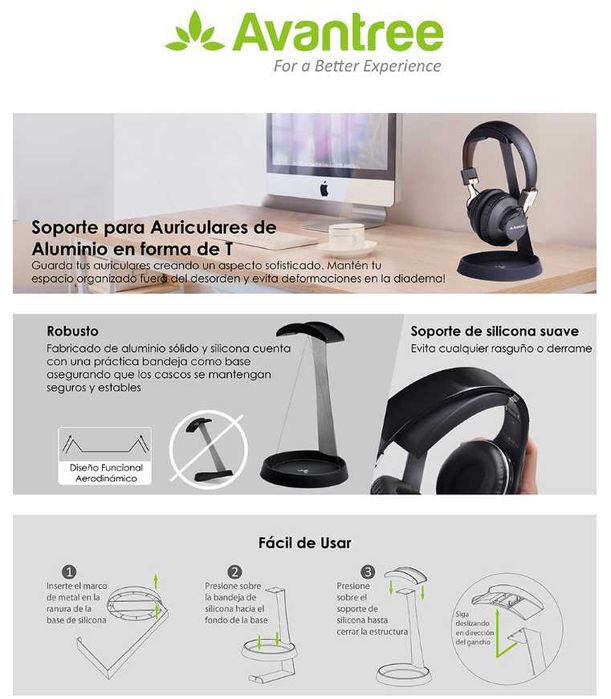 Suporte Headphone Avantree