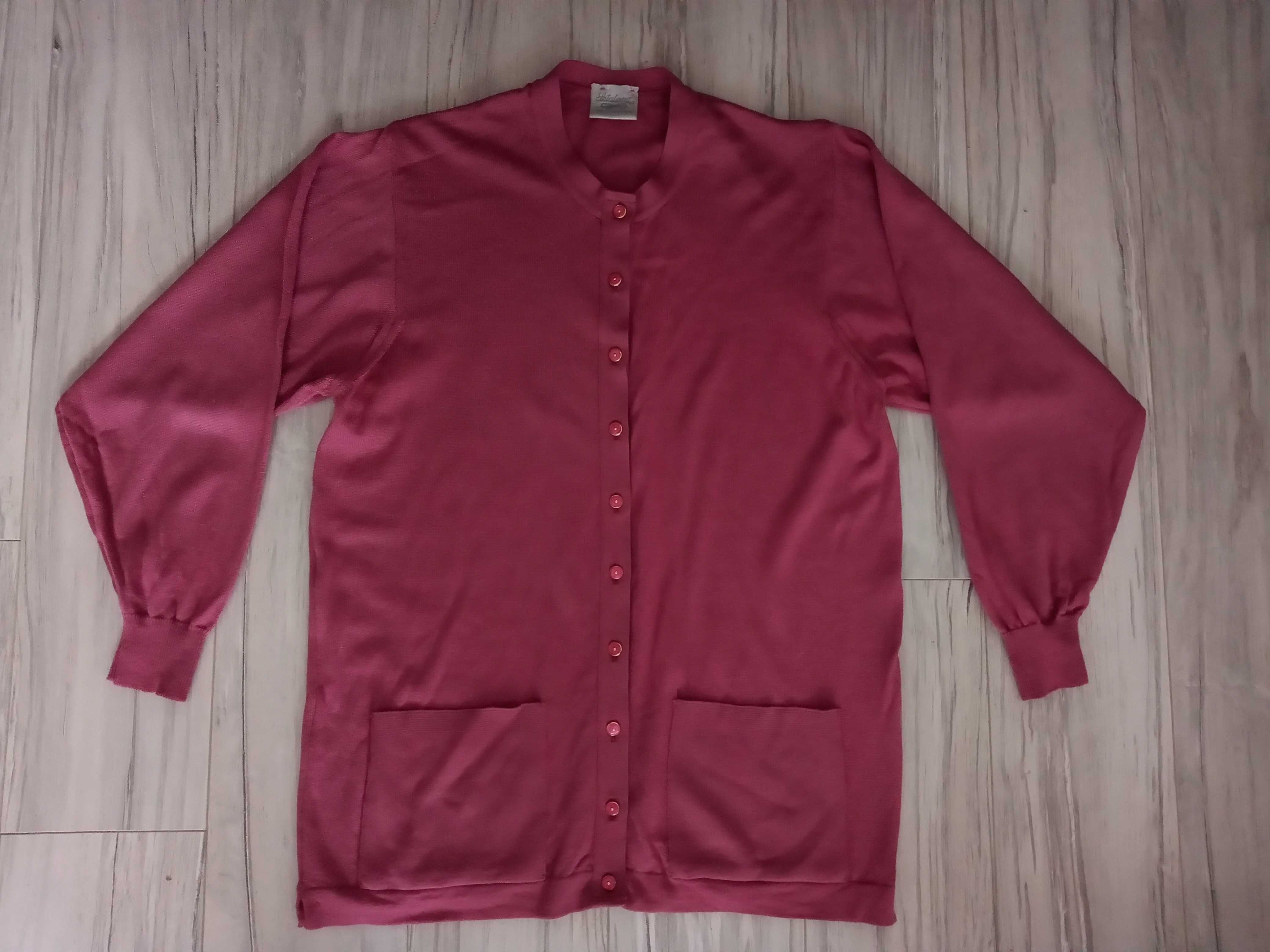 Sweter vintage - 70% wełna merino, 20% jedwab, 10% kaszmir