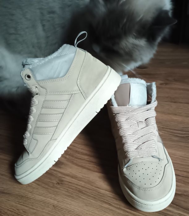 Adidas RAPID COURT MID J WINTERIZEDrozm.38, 24,5cm wkładka