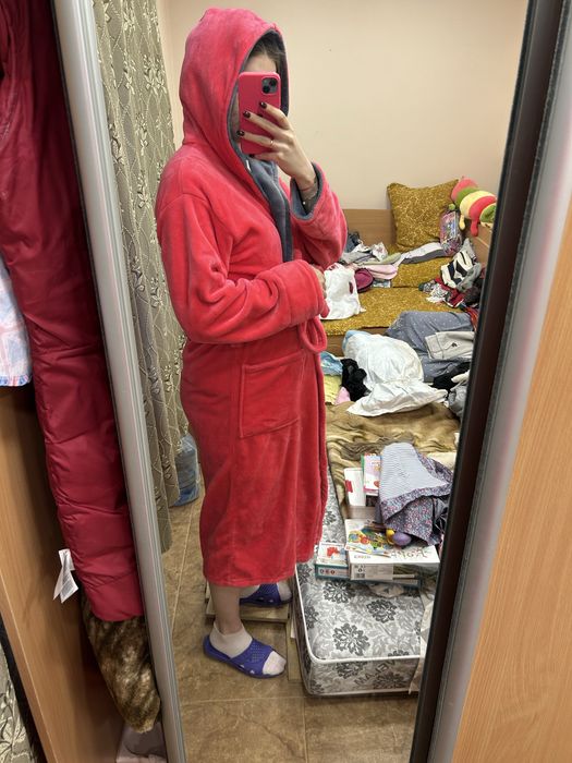 Халат женский длинный теплый