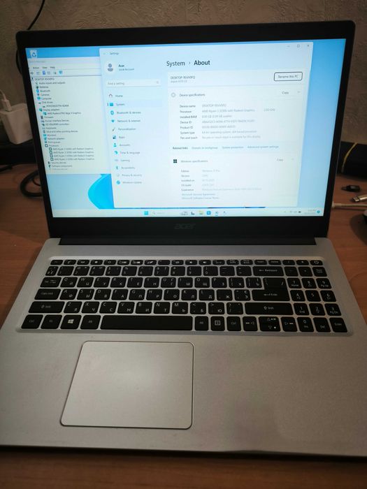 Acer Aspire 3 A315-23/ Ryzen 3 3250U / RAM 8 ГБ / SSD 256 ГБ