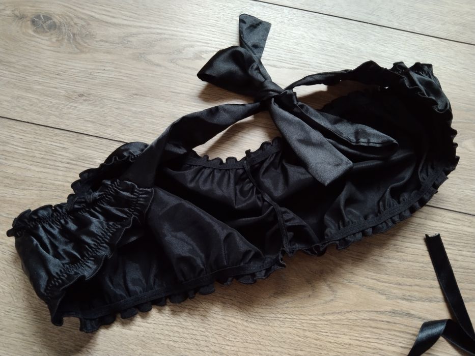 Zestaw bielizny erotycznej Venus wiązany stanik i stringi Wetlook 40 M