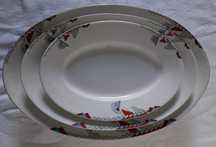 travessas da Sociedade de Porcelanas de Coimbra, estilo art deco