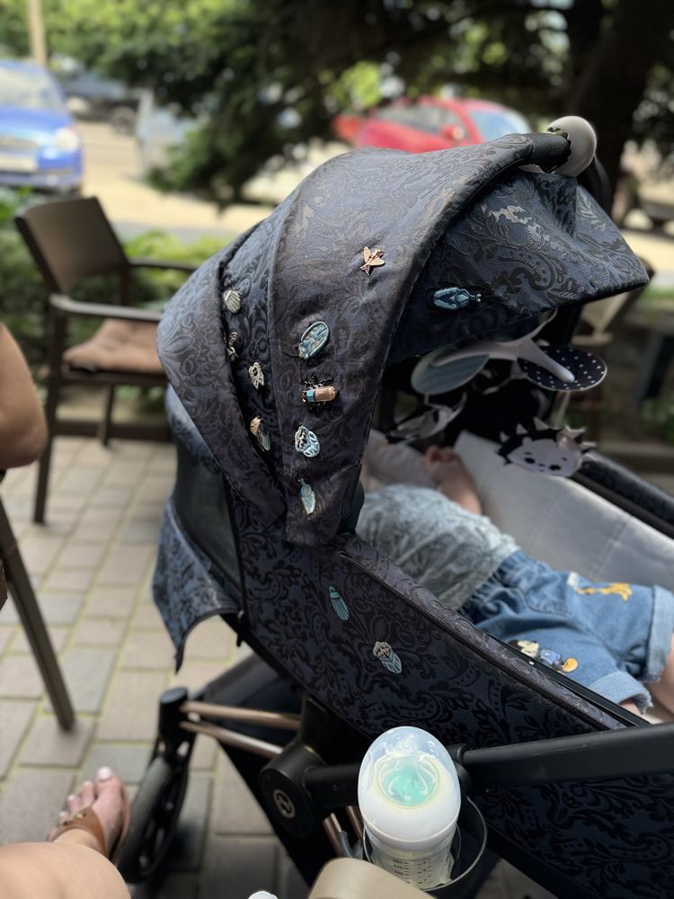 Люлька Cybex Priam Jewels of Nature dark blue