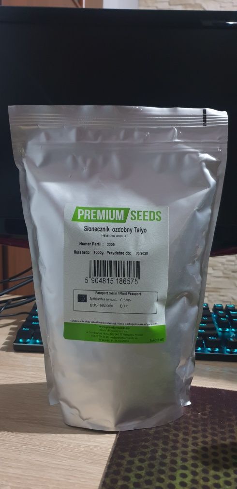 Nasiona słonecznika na kwiat cięty TAIYO kwalifikat Premium Seeds 1kg