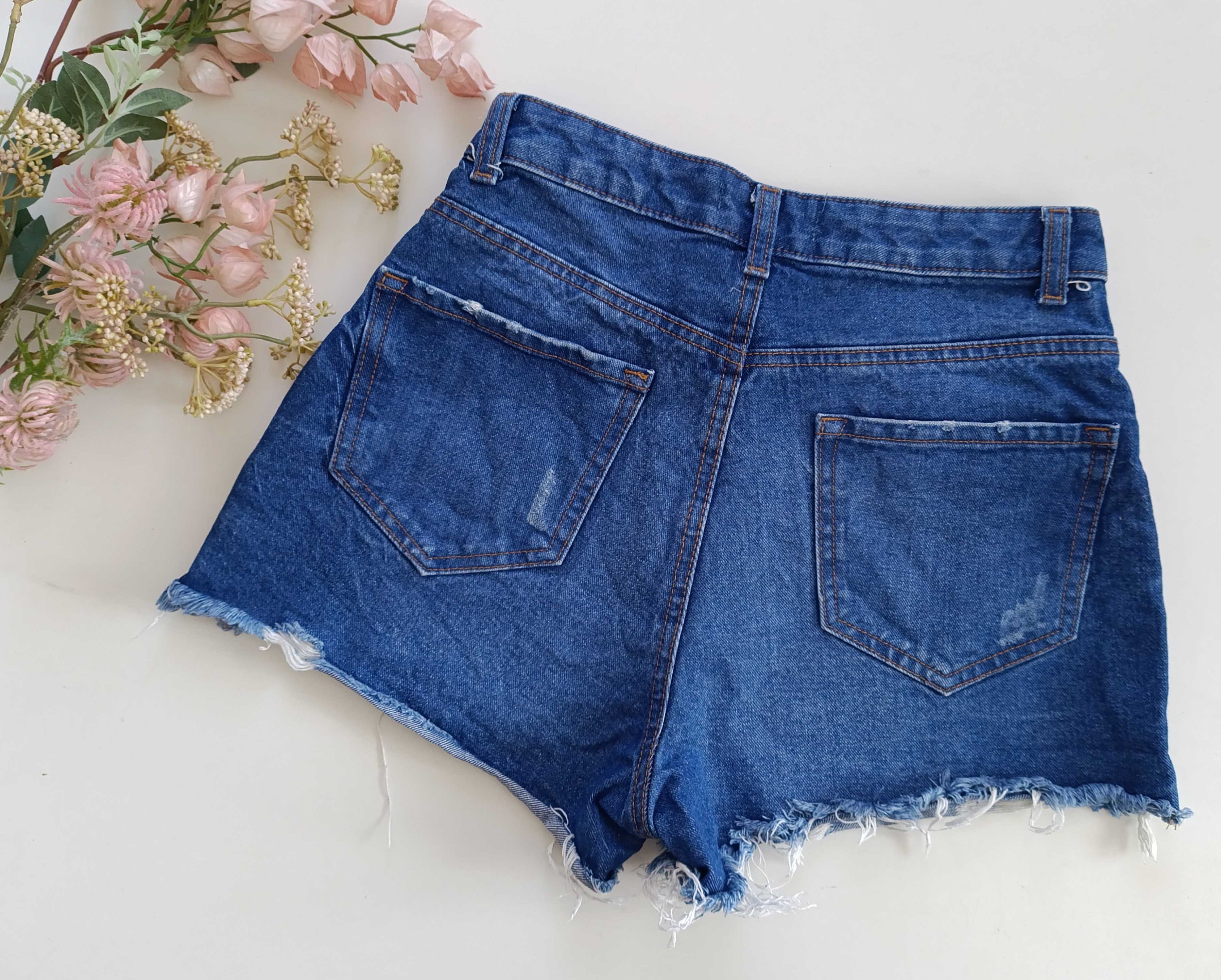 Dżinsowe spodenki z wysokim stanem 38/M Denim Co