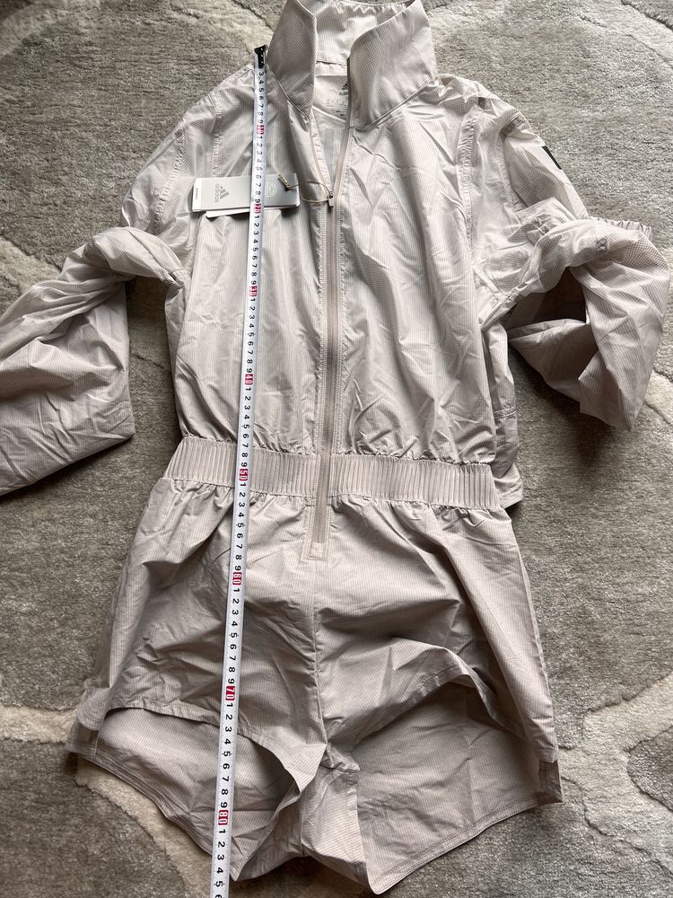 Adidas Romper Jacket Running Vapour Grey, беговой костюм,run