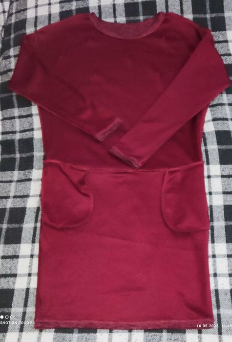 Sukienka bordo S/M.