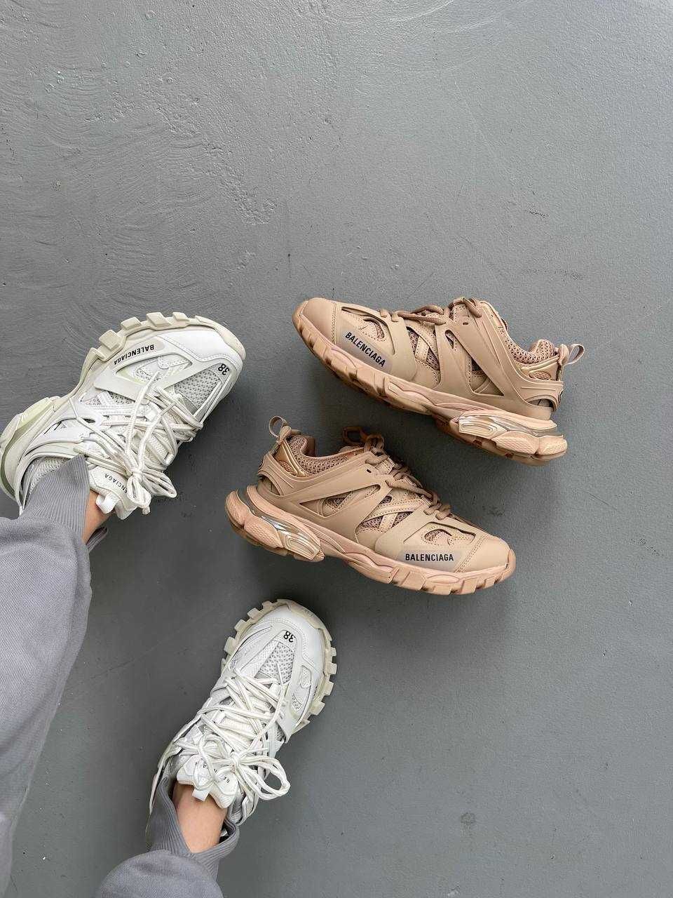 Женские кроссовки Balenciaga Track Beige Premium. 36-41