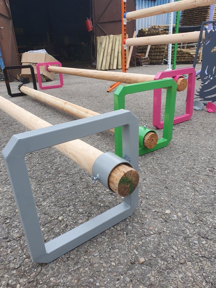 Zestaw cavaletti – 2 podpory + drąg 260 cm, 260 zł, malowanie opcja