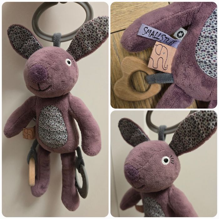 Smallstuff zawieszka do wózka  króliczek, Danish design,  gryzak