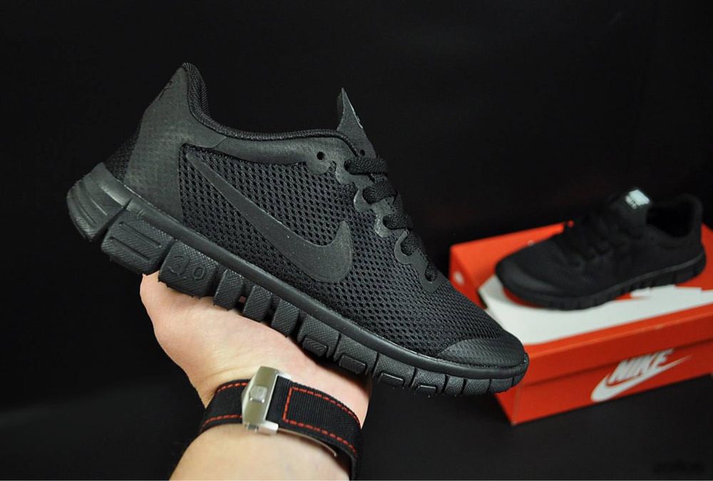 Кросівки Чоловічі Nike Free Run 3.0 All Black